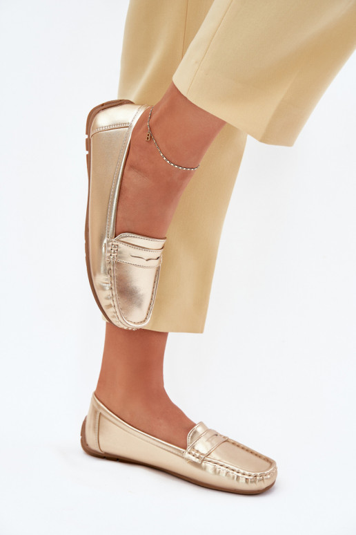 Pealiste omad Eko Pealhk Mokassiinid Kuldset värvi Lenvie