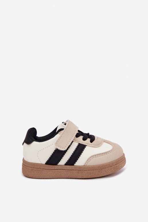 spordijalatsid Sneakers tüüpi jalanõud Laste jalanõud krõpsudega kinnitatav beeži värvi Adelina