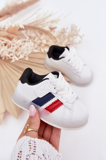 Laste spordijalatsid "Sneakers" mudel, sädelevate taldadega, valge-musta värviga "Arielle"