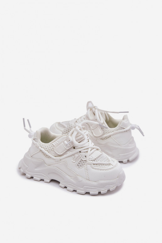 spordijalatsid Sneakers tüüpi jalanõud Laste jalanõud valget värvi Tilvianea