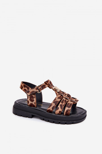 Laste sandaalid Koos Ornate Detalem leopardimustriga Serina 2