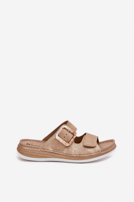 naiste plätud neetide ja pandlaga I su limpančiais užsegimaisem INBLU MK000013 beeži värvi naiste plätud neetide ja pandlaga I su limpančiais užsegimaisem INBLU MK000013 beeži värvi