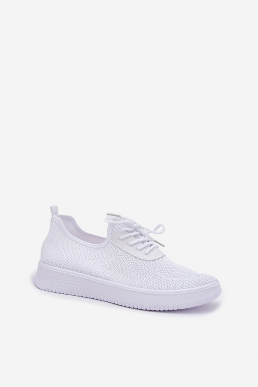 Riidest Slip-on spordijalatsid platvormiga Pealiste omad valget värvi Kalyra Riidest Slip-on spordijalatsid platvormiga Pealiste omad valget värvi Kalyra