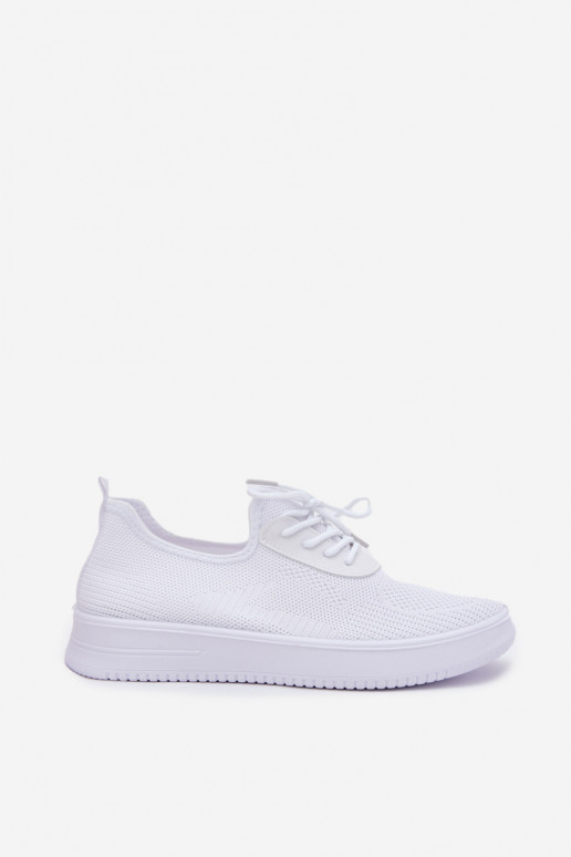 Riidest Slip-on spordijalatsid platvormiga Pealiste omad valget värvi Kalyra Riidest Slip-on spordijalatsid platvormiga Pealiste omad valget värvi Kalyra