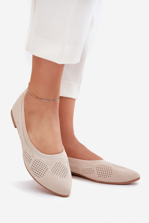 Riidest baleriinad Pealiste omad beeži värvi Zelira