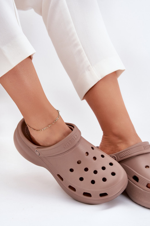 Kerged rannaplätud naiste plätud Sellel onssiivsel tallal Big Star RR274A121 beeži värvi