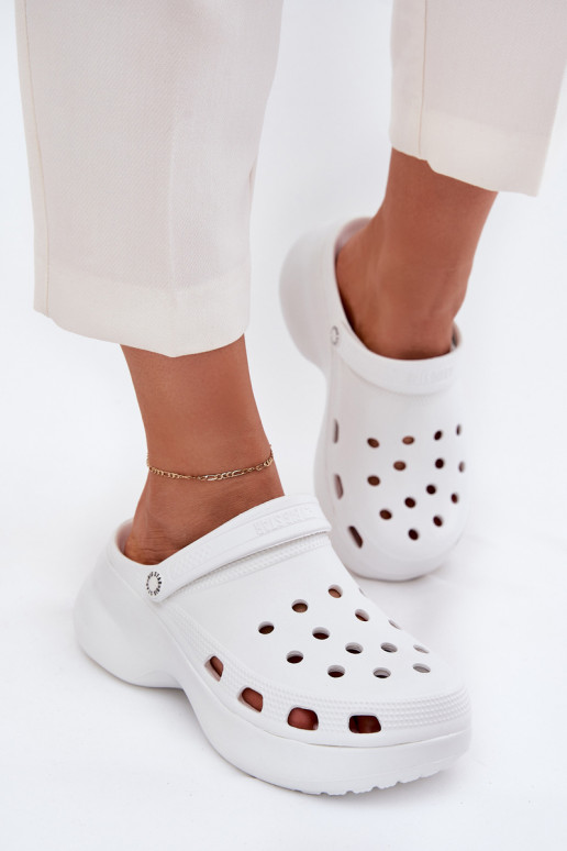 Kerged rannaplätud naiste plätud Sellel onssiivsel tallal Big Star RR274A119 valget värvi