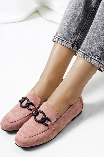 Roosad Dante nahast poolsaapad