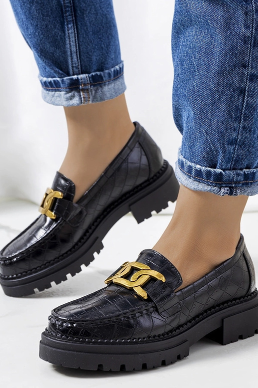 Mustad mokasiinid kõrgel tallal, „Zanen"