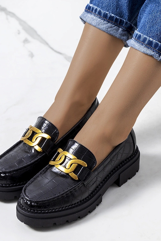 Mustad mokasiinid kõrgel tallal, „Zanen"