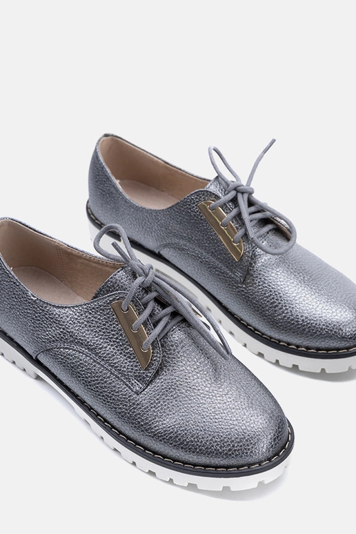 Hallid läikivad lastejalatsid Runa Hallid läikivad lastejalatsid Runa