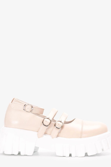 Kreemi värvi poolsaapad...