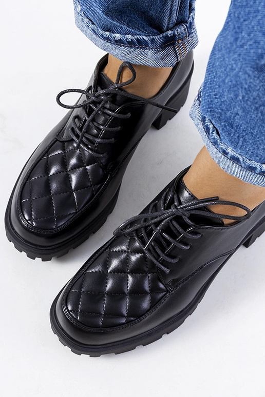 Musta poolsaapad paksu kontsaga,...