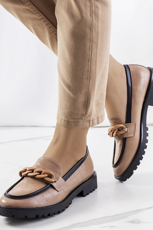 Pruunid poolsaapad dekoratiivse...