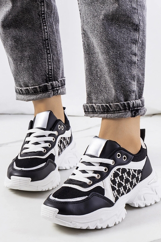 Mustad ja valged Florival naiste tossud Mustad ja valged Florival naiste tossud