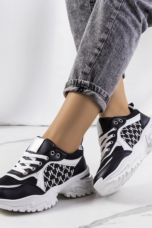 Mustad ja valged Florival naiste tossud Mustad ja valged Florival naiste tossud