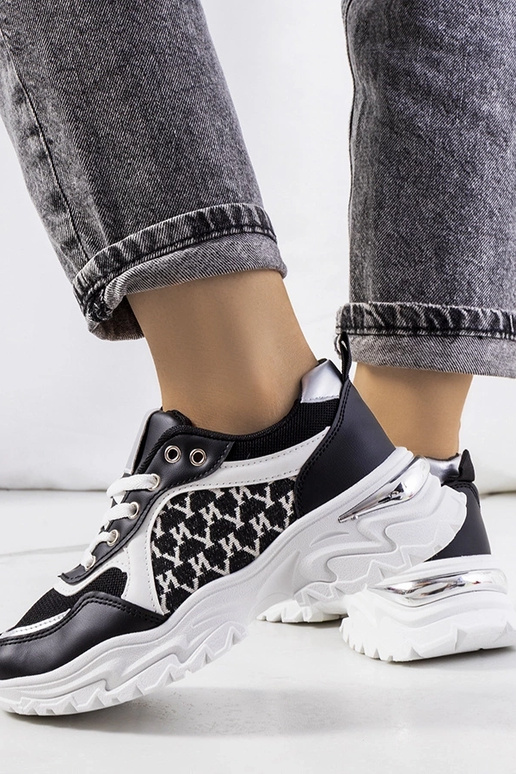 Mustad ja valged Florival naiste tossud Mustad ja valged Florival naiste tossud