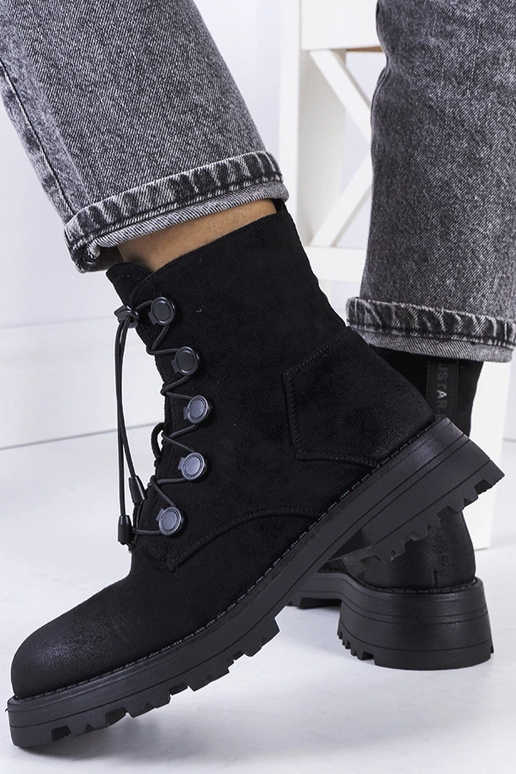 Mustad kunstsuede kingad Cesterfield