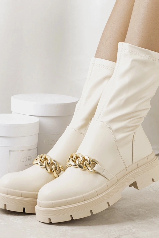 Beežid poolsaapad kõrge tallaga Luisina