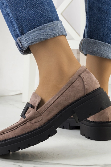 Pruunid kunstsuede kingad Gabriella 2
