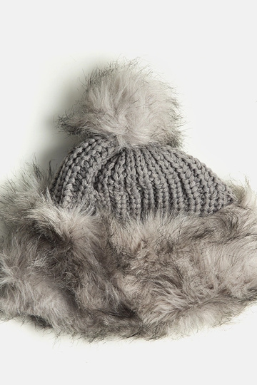 Helehall Leola pom-pom müts