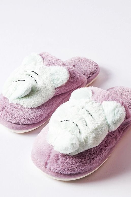 Bee's lillad ja rohelised pehmed sussid