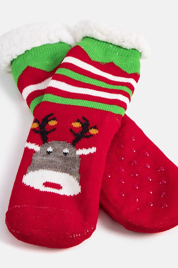 Punased soojad sokid Reindeer Challiga 2