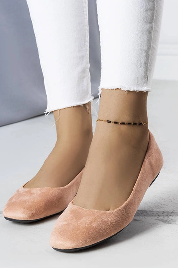 Jules Pink Eco-Suede baleriinid