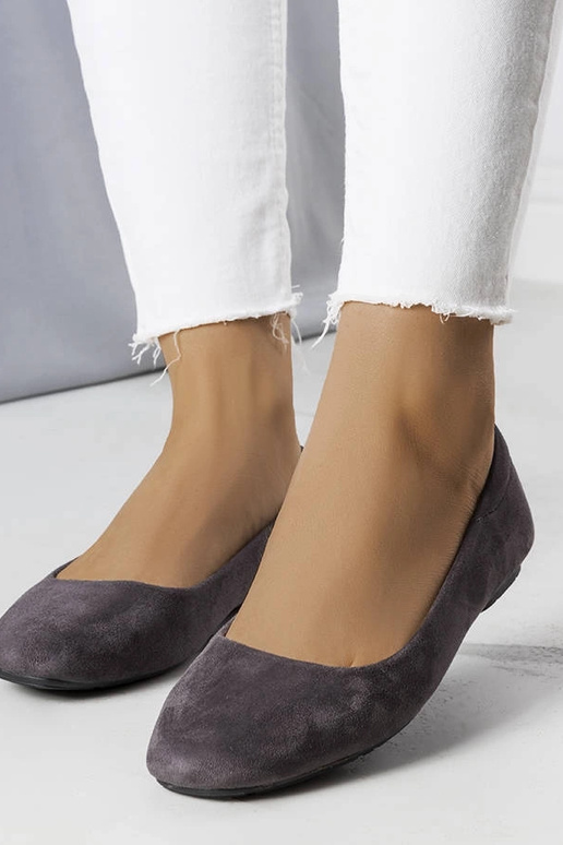 Jules Grey Eco-Suede baleriinid