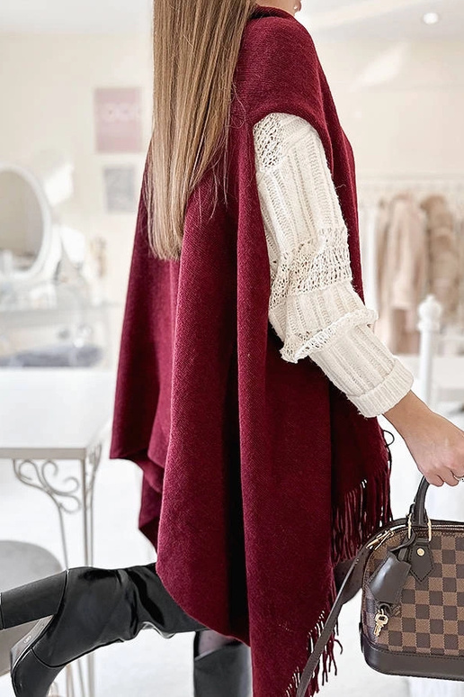 Burgundia Fringe Sall juuni