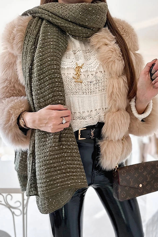 Khalili roheline täpiline sall