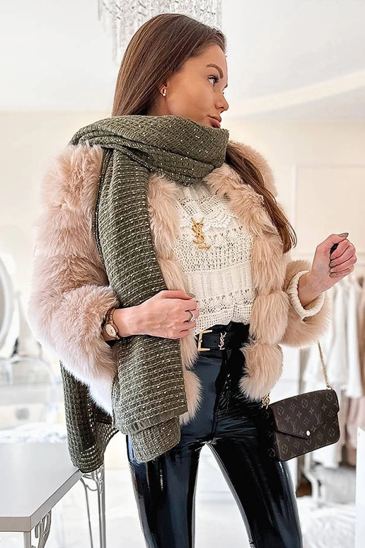 Khalili roheline täpiline sall