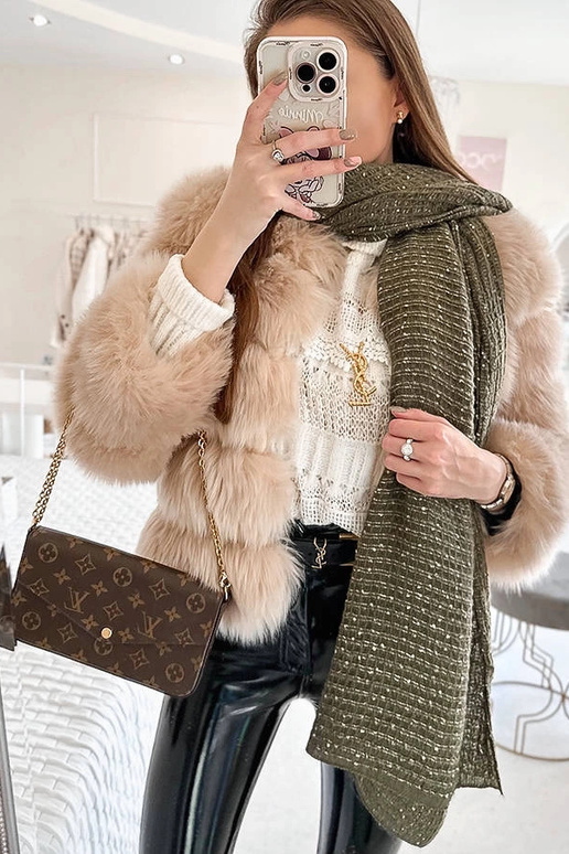 Khalili roheline täpiline sall