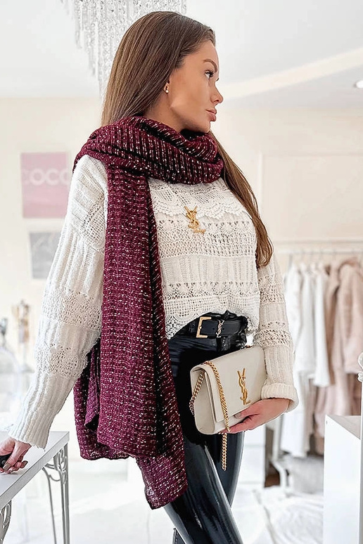 Khalil Burgundia täpiline sall