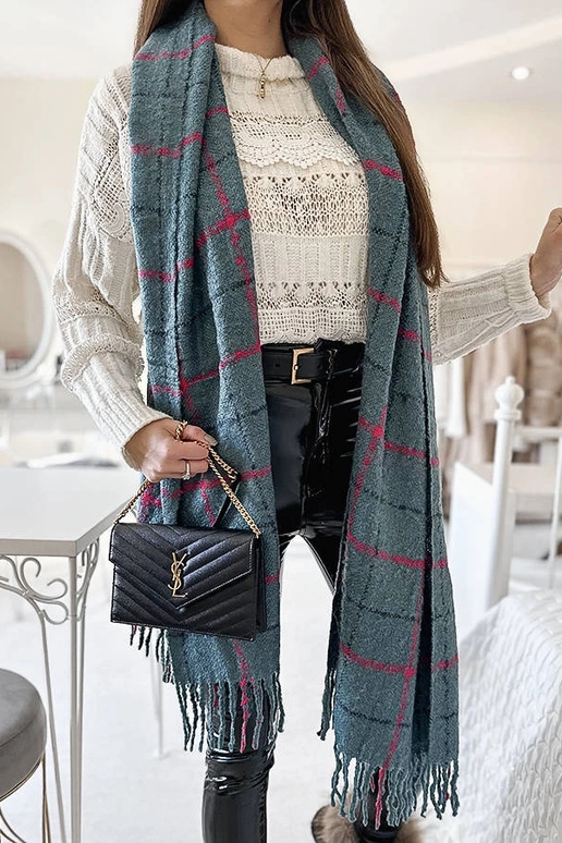 Rachael sinine ruuduline sall