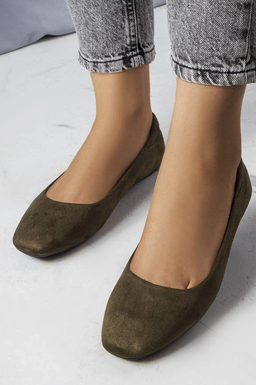 Jules rohelised kunstsuede balletikingad