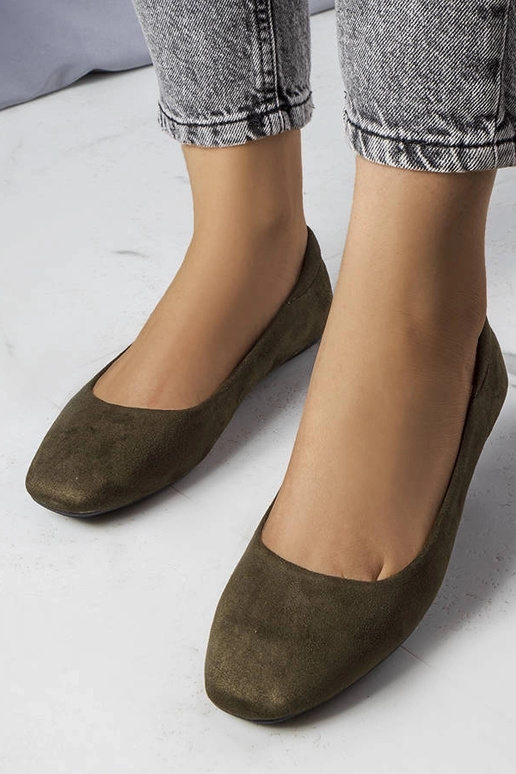 Jules rohelised kunstsuede balletikingad