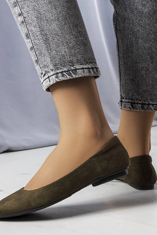 Jules rohelised kunstsuede balletikingad