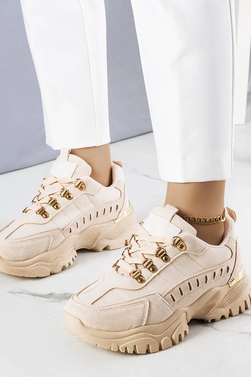 Kreemi värvi sportkingad, „Mindy"