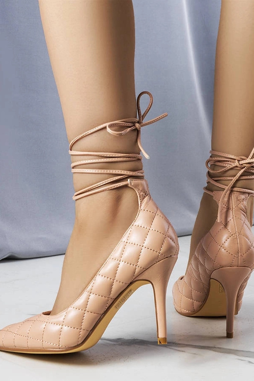 Rosie roosad tepitud pitsilised kontsad