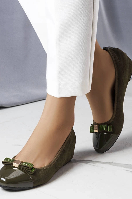 Green Cailot kaetud kiilbaleriinad