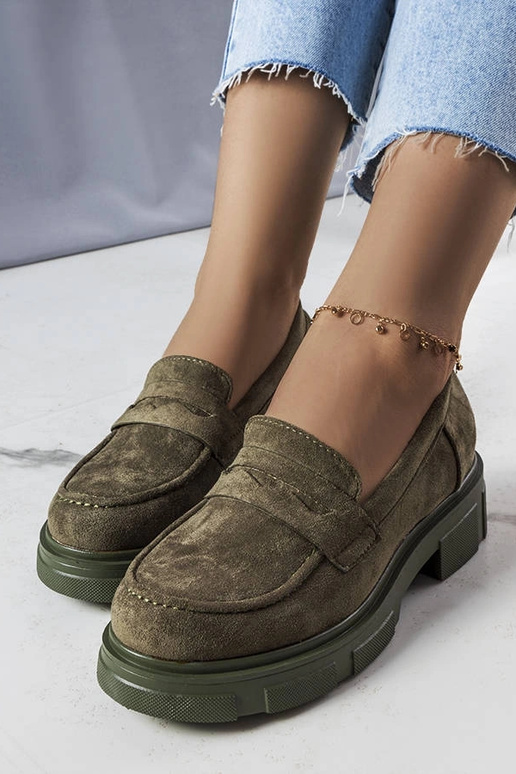 Rohelised poolsaapad eko-sametist,...