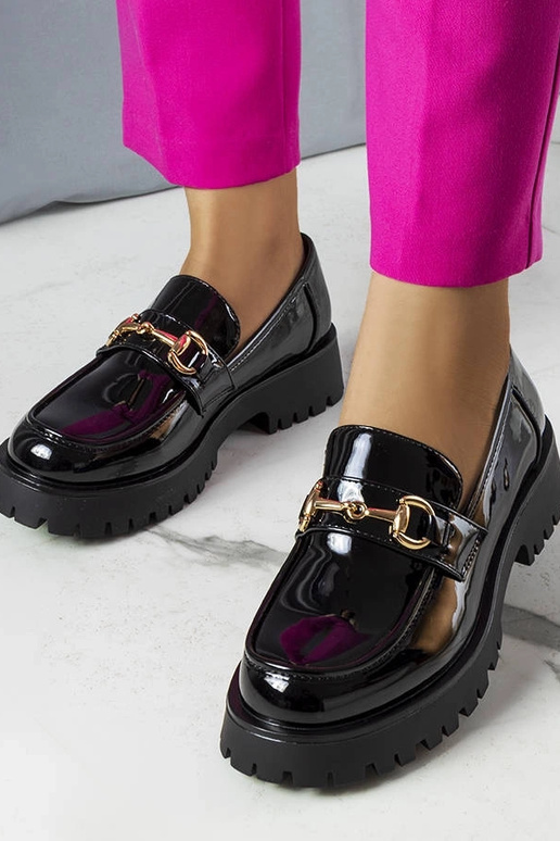 Simard mustad lakitud poolsaapad