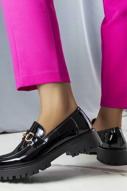 Simard mustad lakitud poolsaapad