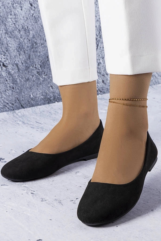 Mustad baleriinid nahast sisetallaga...