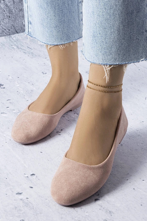 Roosad baleriinid nahast sisetallaga...