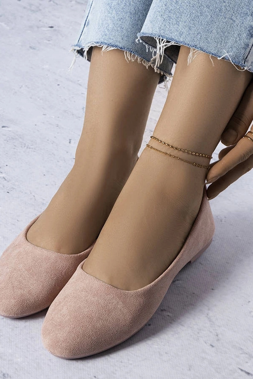 Roosad baleriinid nahast sisetallaga...