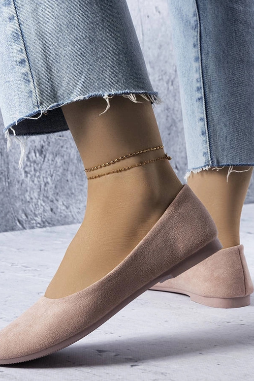 Roosad baleriinid nahast sisetallaga...