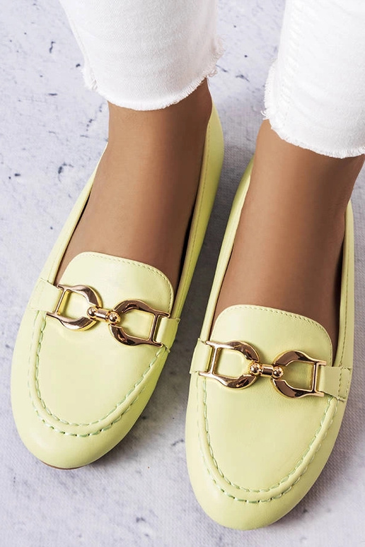 Rohelised mokasiinid klambriga, „Sauvé"