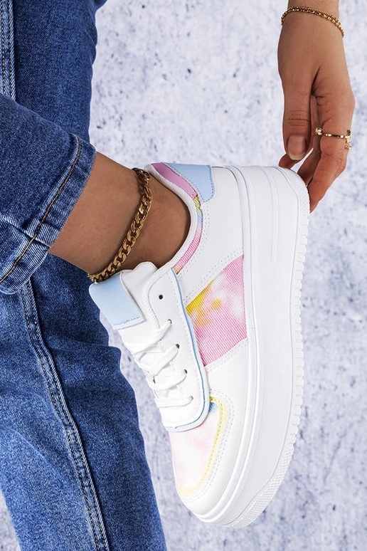 Valged ja sinised Heloise platvormkingad Valged ja sinised Heloise platvormkingad